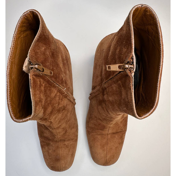 Maryam Nassir Zadeh Agnes Auburn Suede Zip Up Ankle Boots Size 39.5 EU EUC - Picture 8 of 16